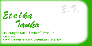 etelka tanko business card